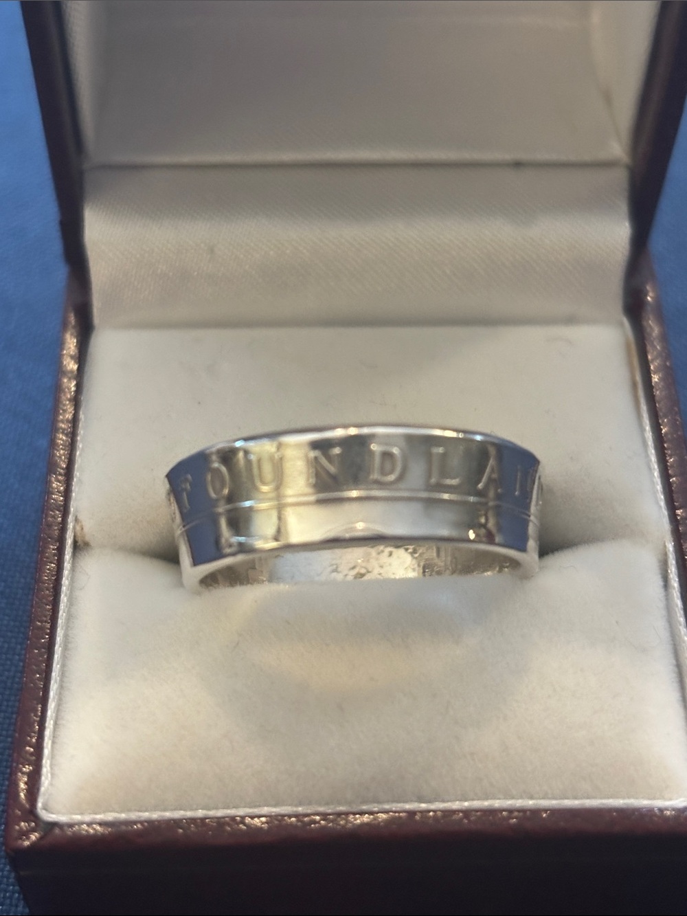 Newfoundland coin ring.  These coins were 925 sterling silver.